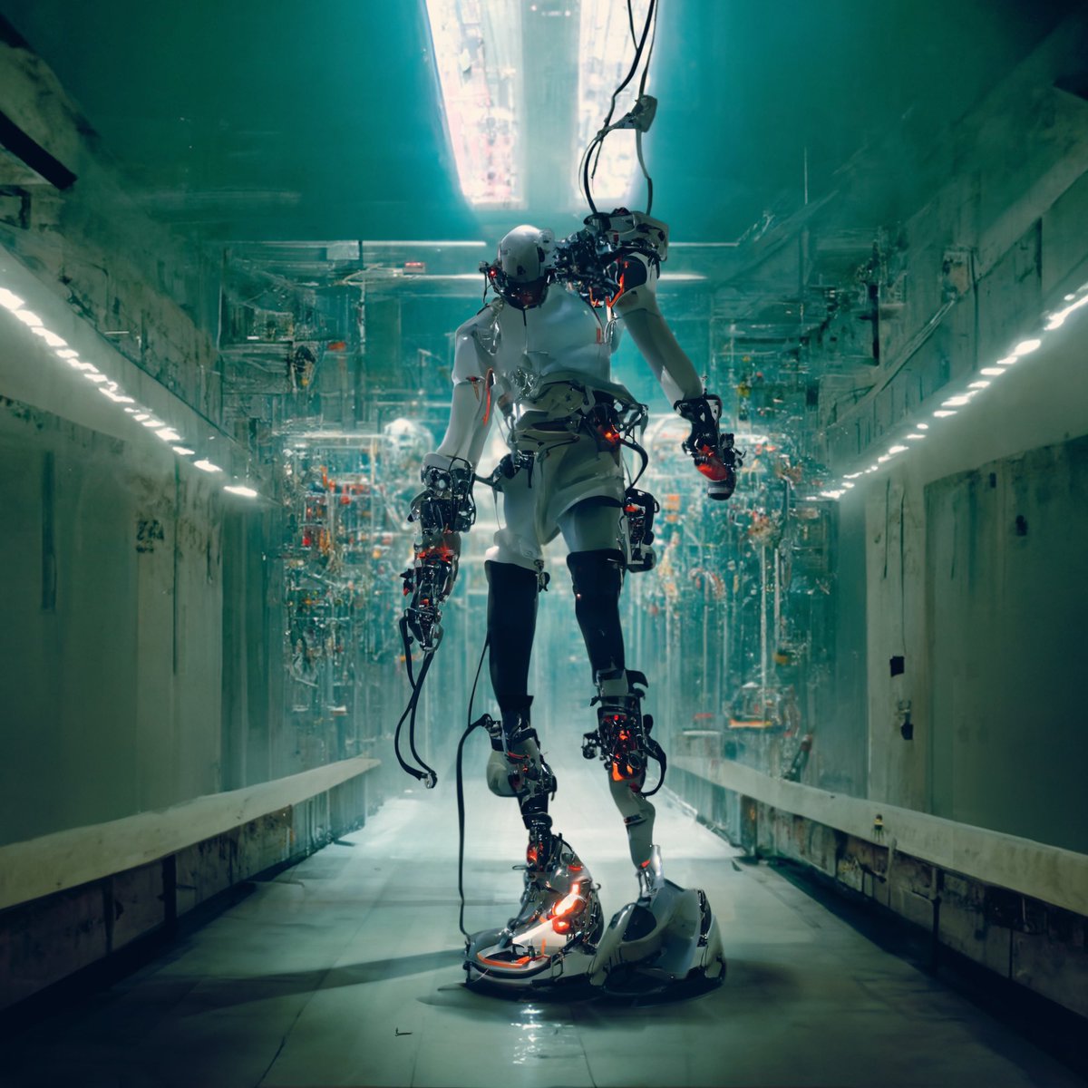 mauro_lovisetto's tweet photo. 3 AI generated images joined together with photoshop for a Chris Cunningham-style cyborg

#midjourney #cyborg  #undergroundhitechlab #cinematic #technoir #cyberpunk  #hyperrealistic #unrealengine #chriscunningham https://t.co/4IOL7nQduQ