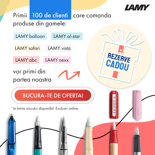 LAMY_Romania's tweet photo. Tu ce produse noi vei adauga colecției? 🤔🆕

Intra acum pe site și comandă! Cadourile se dau repede.⏩🎁
https://t.co/Z8mh9A3Edh

#promotie #sales #cadou #lamy #lamyromania #lamysafari #lamyballoon #lamyvista #lamyabc #lamynexx #lamyalstar https://t.co/Dkm9oTmVQN