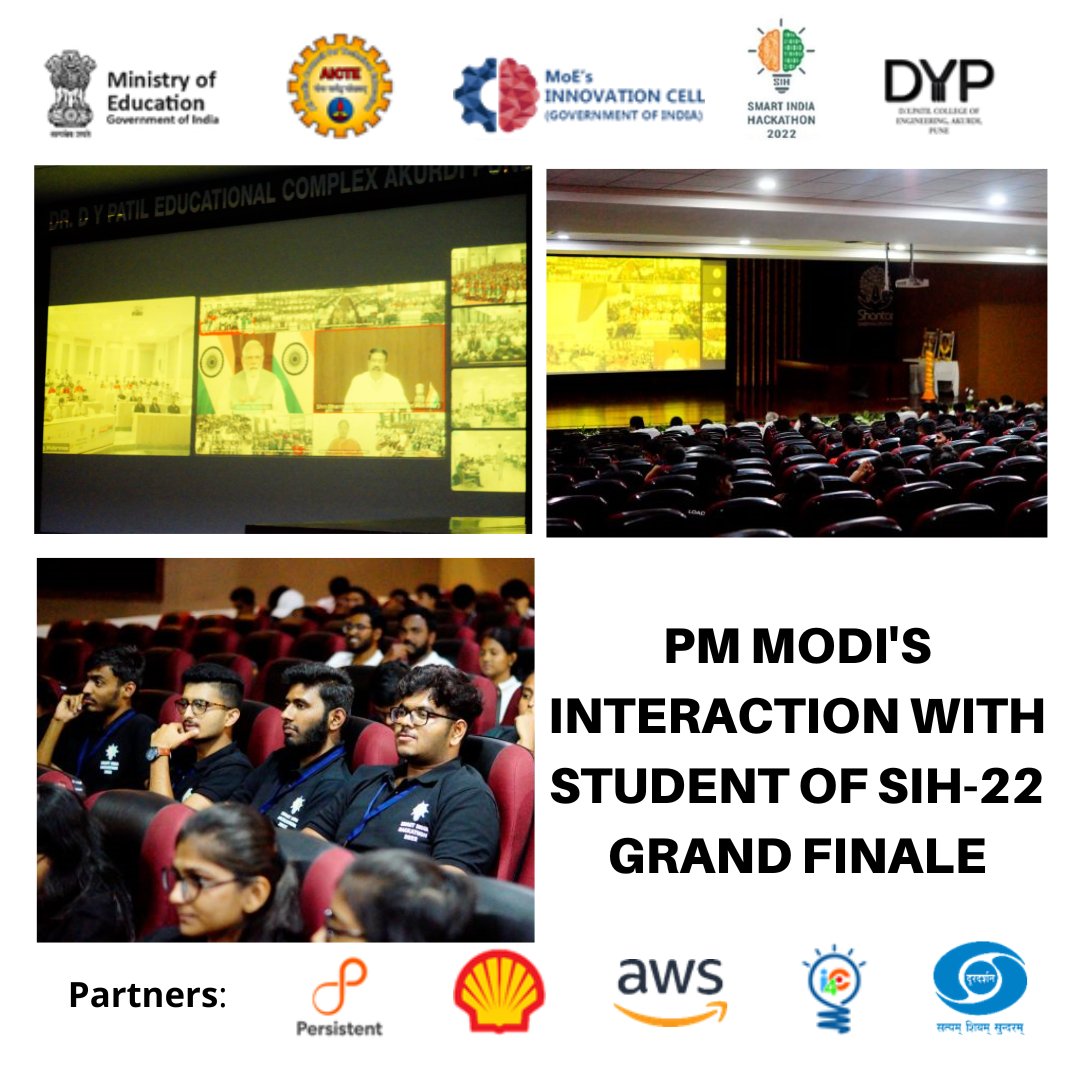 iicdypcoe's tweet photo. Honorable Prime Minister Narendra Modi Interacting with young innovators.

#PM_ModiAtSIH #SIH2022   #InnovationSeAtmanirbharBharat https://t.co/S4fvyAmw0s