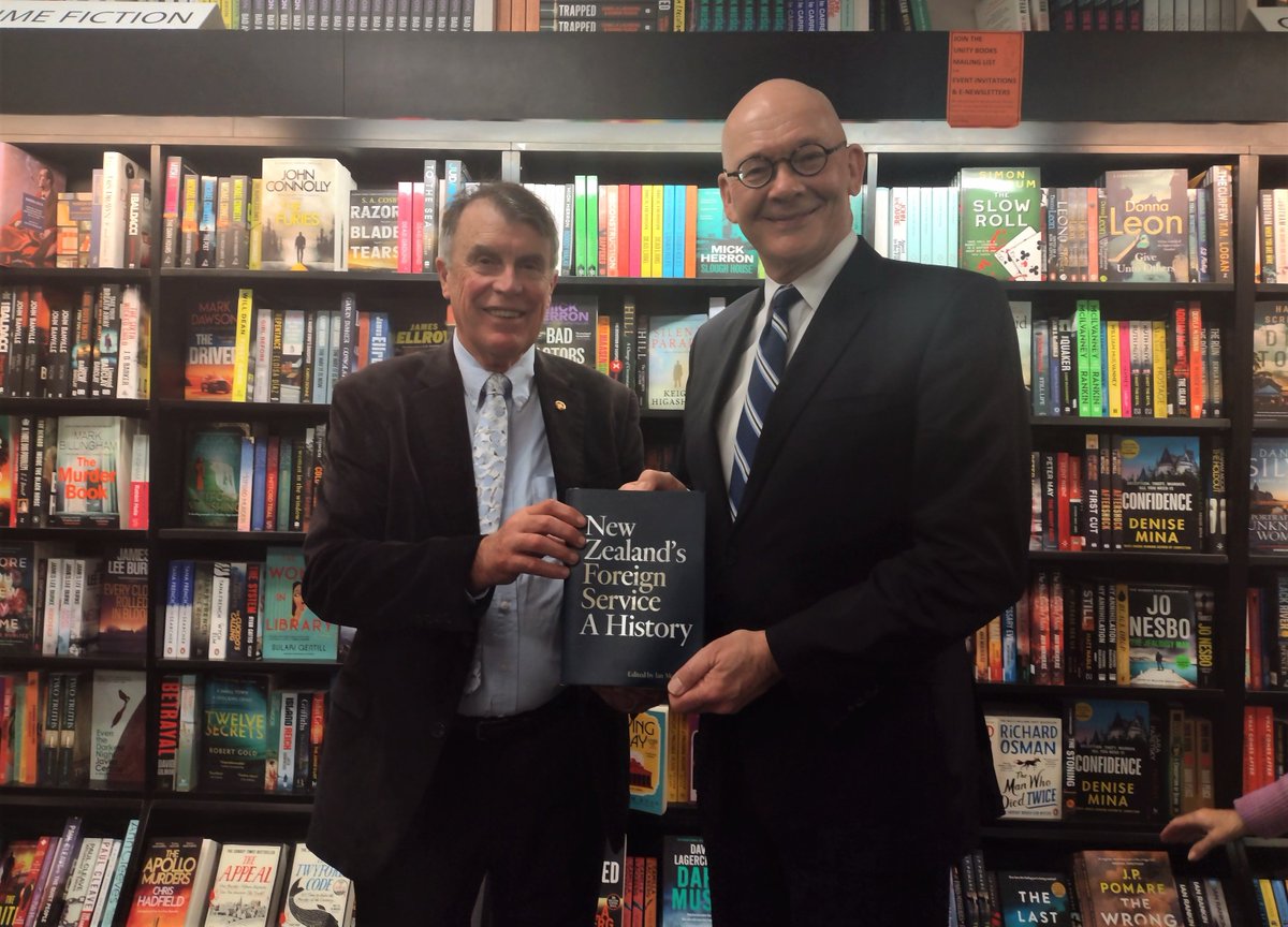 A brand new book, 'New Zealand’s Foreign Service, A History', was launched this week. Chief Executive and Secretary of Foreign Affairs and Trade, Chris Seed, and the book’s editor, Ian McGibbon, attended the launch at Unity Books.