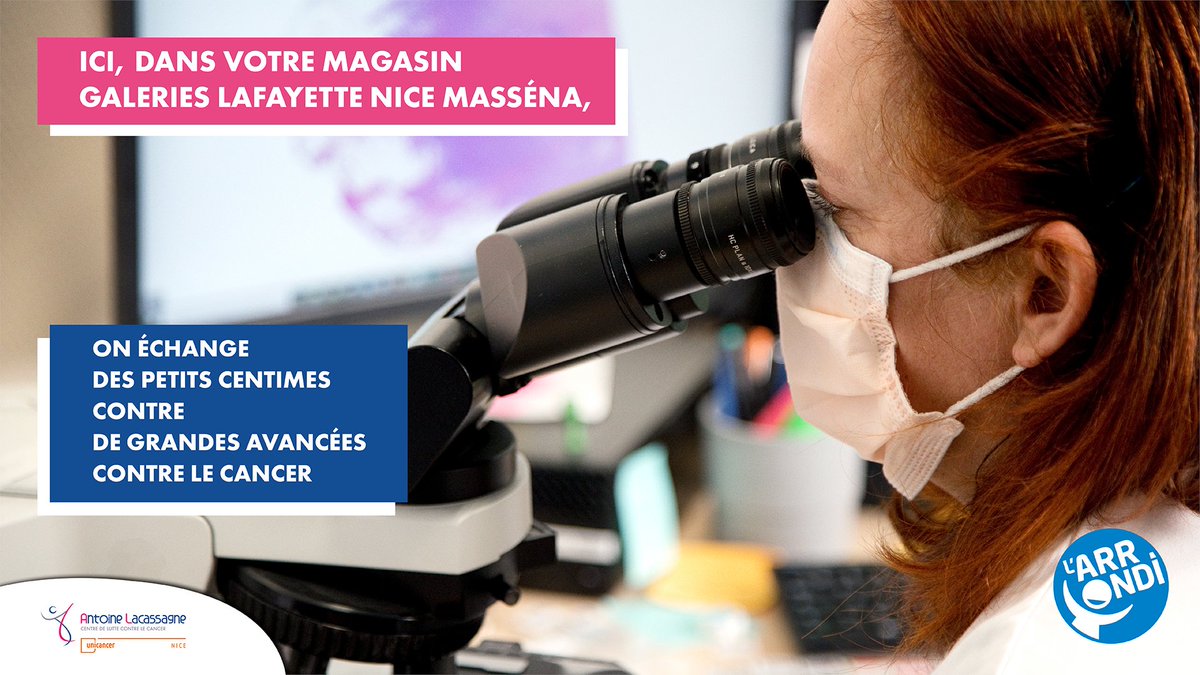 Emm_BARRANGER's tweet photo. #Générosité #Microdon
🙏@Lacassagne_Nice compte sur votre Générosité dans cette Dernière Ligne Droite !!!Des petits centimes pour de grandes avancées Jsq’au 31 Août #ArrondiSolidaire aux @Galeries_Laf Massena #Nice06 au profit de nos Patients #Cancer #EnsembleContreLeCancer https://t.co/Xr1uJQ2xqr