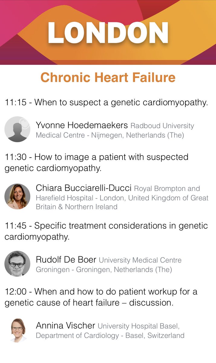 Interested in cardiogenetics and cardiomyopathies? Don’t miss this promising session today #ESCCongress #fira #Barcelona #escgenomics @SilCastelletti