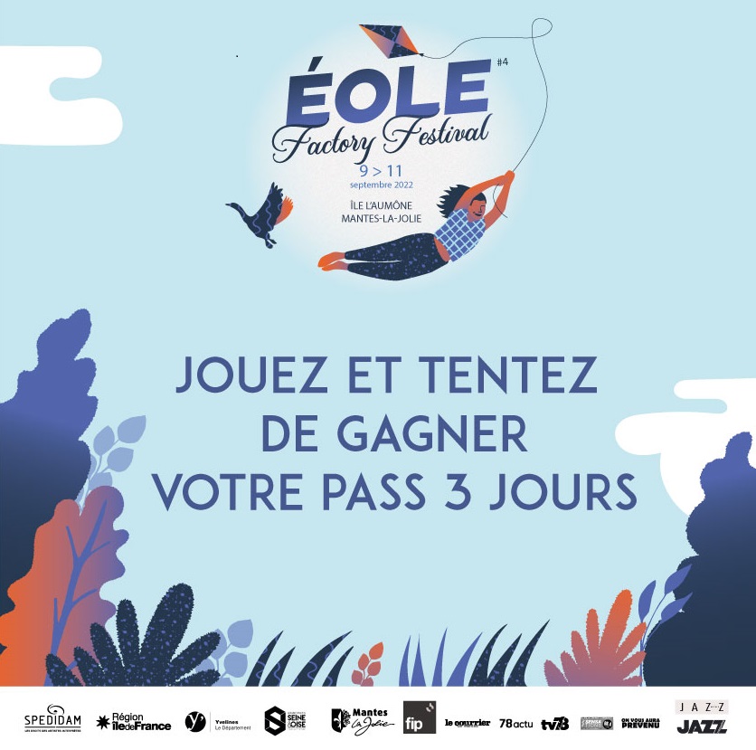 JEU CONCOURS !!!
📣 A GAGNER : 10 pass 3 jours pour le <a href="/EoleFactory/">Eole Factory Festival</a>   qui se tiendra du 9 au 11 septembre à <a href="/manteslajolie/">Mantes la Jolie</a> !!!
Pour participer remplissez le formulaire en ligne sur notre site. 
A vous de jouer ! 💪
gpseo.fr/vivre-et-habit…