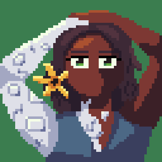 Elise, a fashion model in a fantasy world. 
#pixelart #aseprite #fantasy