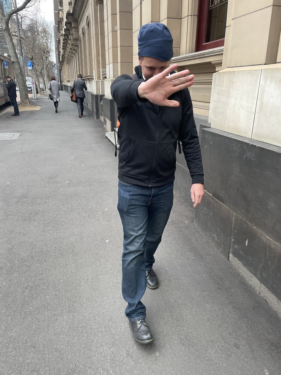 Leaving court for the final time after 9 years of this round for ⁦<a href="/theage/">The Age</a>⁩. Thanks to the people who have been so generous with their time, and to court staff, lawyers and police for their help. And to the wonderful reporters who cover courts, I’ll miss your great company.