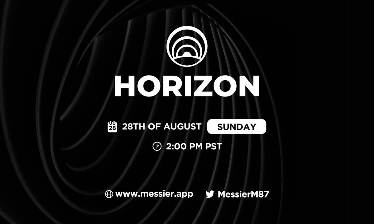 SteveM286's tweet photo. Great thing about M87 Devs. 

They’ll either tell you what’s coming but not when or they’ll tell you when something’s coming but not what it is. 

Horizon is coming Sunday. NO idea what it is: stay tuned

M87 - a full ecosystem being developed for privacy and security. https://t.co/RUBISVMW5f