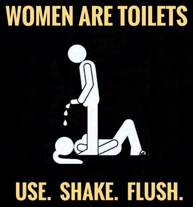 ashtonuponmyst's tweet photo. Women are Toilets. https://t.co/x6s5sp9zUF