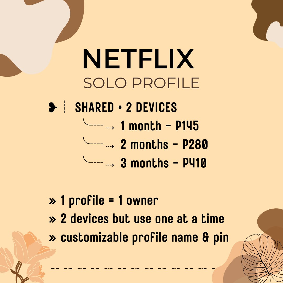 sv_premiumss's tweet photo. SV Premiumss
Netflix (SOLO)

dm for orders :)
@sv_premiumss https://t.co/pJ1YQcOzJQ