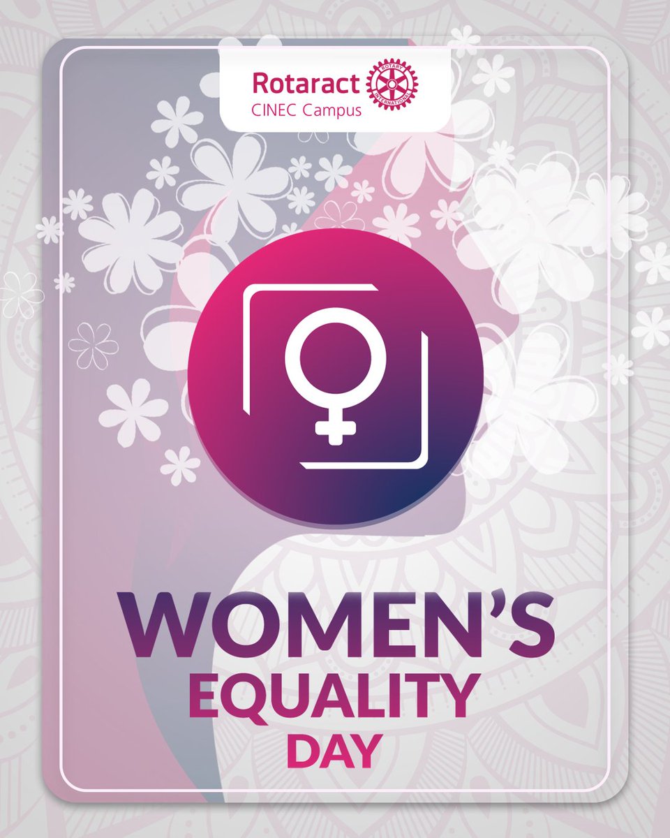 Take today to commemorate the difficulties and challenges endured by women and to rejoice in the gradual advancement of their rights toward greater equality.👩🏻‍🦱

#Rotaract
#Rotaract3220
#RACCINEC
#Womensequlityday
#Servetochangelives