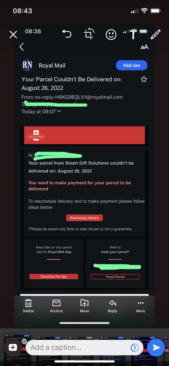 absmccormick's tweet photo. @RoyalMailHelp is this legit?? https://t.co/1QowHfQuVO