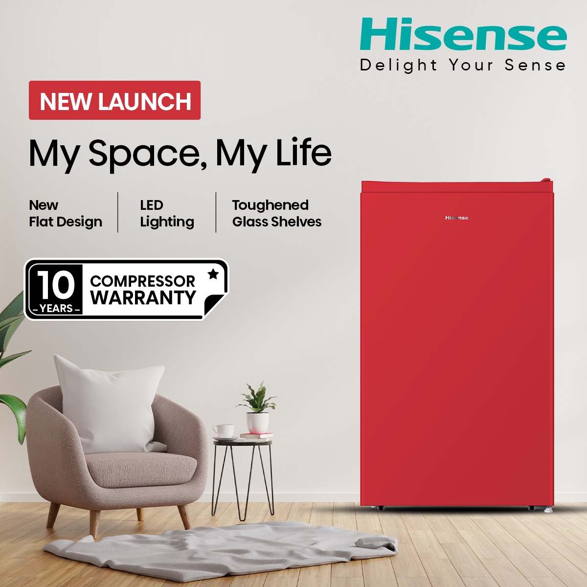 Hisense_IND's tweet photo. The all-new mini refrigerator will not only add convenience to your life but also aesthetics to your space.
The new flat design, LED lighting, and toughened glass shelves will leave you mesmerized.
#Hisense #HisenseIndia #minirefrigerator #newlaunch https://t.co/pppy8CkSpE