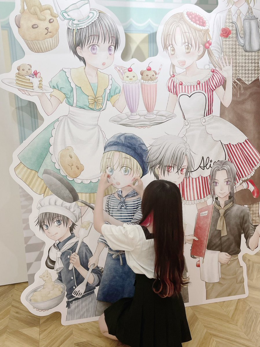 1121_yuzuka's tweet photo. #学園アリスカフェ 

東京住みてぇ！！！！
カラボカフェ行きてぇ！！！！！

(パネルには触れてません) https://t.co/KBFkJW7kOh