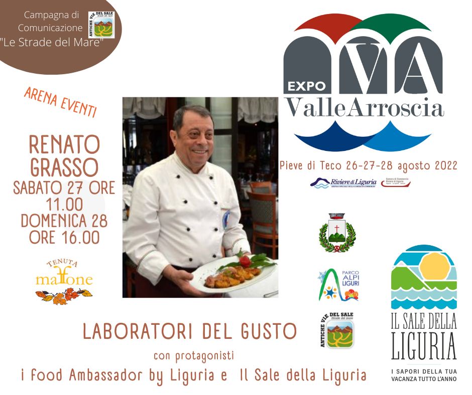 CCIAARIVLIG's tweet photo. DA NON PERDERE!
LABORATORI DEL GUSTO #ilsaledellaliguria #pigato #ormeasco #tenutamaffone
sabato 27 agosto h 11.00
chef Renato Grasso custode ricette territorio
Pesce marinato al Sale della Liguria
domenica 28 ore 17.00
Baccalà Agliato all'Ormeasco
https://t.co/iNt2NsUTDC https://t.co/8eDMN9WrQ3