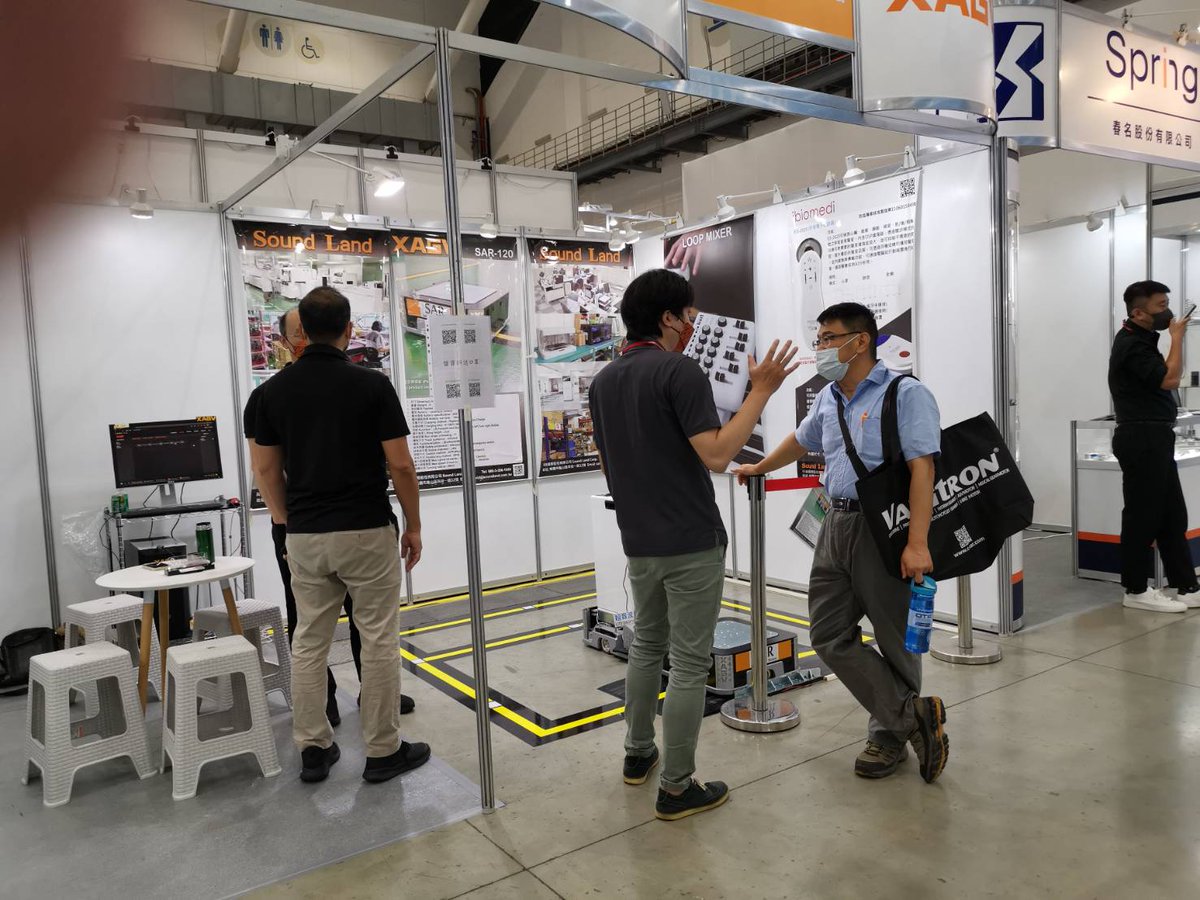 Maker_hart's tweet photo. ✌️2022.8.26第三天展
2022台北國際自動化工業大展
website:https://t.co/x69zfVeWRa
Welcome to Sound Land booth no N1024 & 1026~~
08/24-27,2022 Automation Taipei~~TaiNEX 1, 4F~~
website:https://t.co/x69zfVeWRa
#SoundLand #2022台北國際自動化展 #AGV #無人搬運車 #DFLOW #個人自動化工作站 https://t.co/w1FNzBdITy