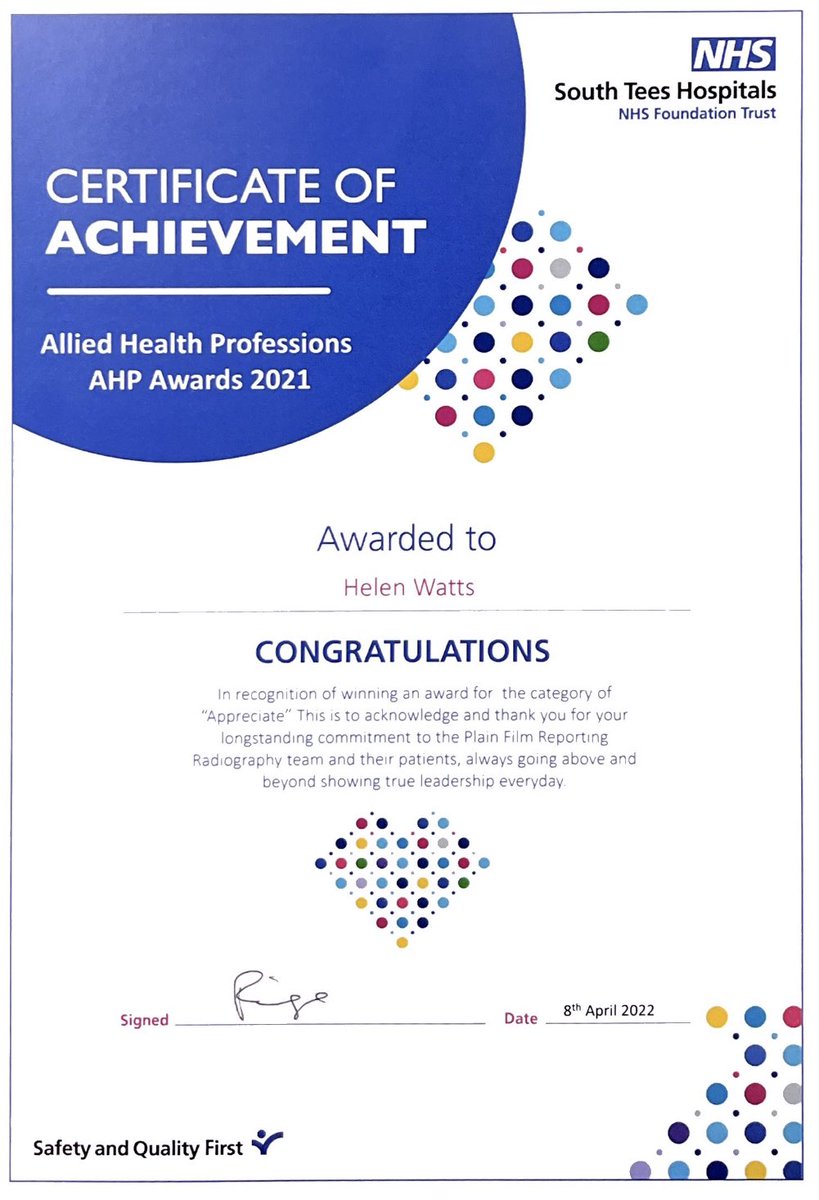 This just made its way to me ❤️ lovely start to a Friday. Thank you to my gorgeous team for nominating me. <a href="/SouthTees/">South Tees Hospitals</a> <a href="/SCoRMembers/">SCoR Members</a> #AHP #radiographer #HappyFriday