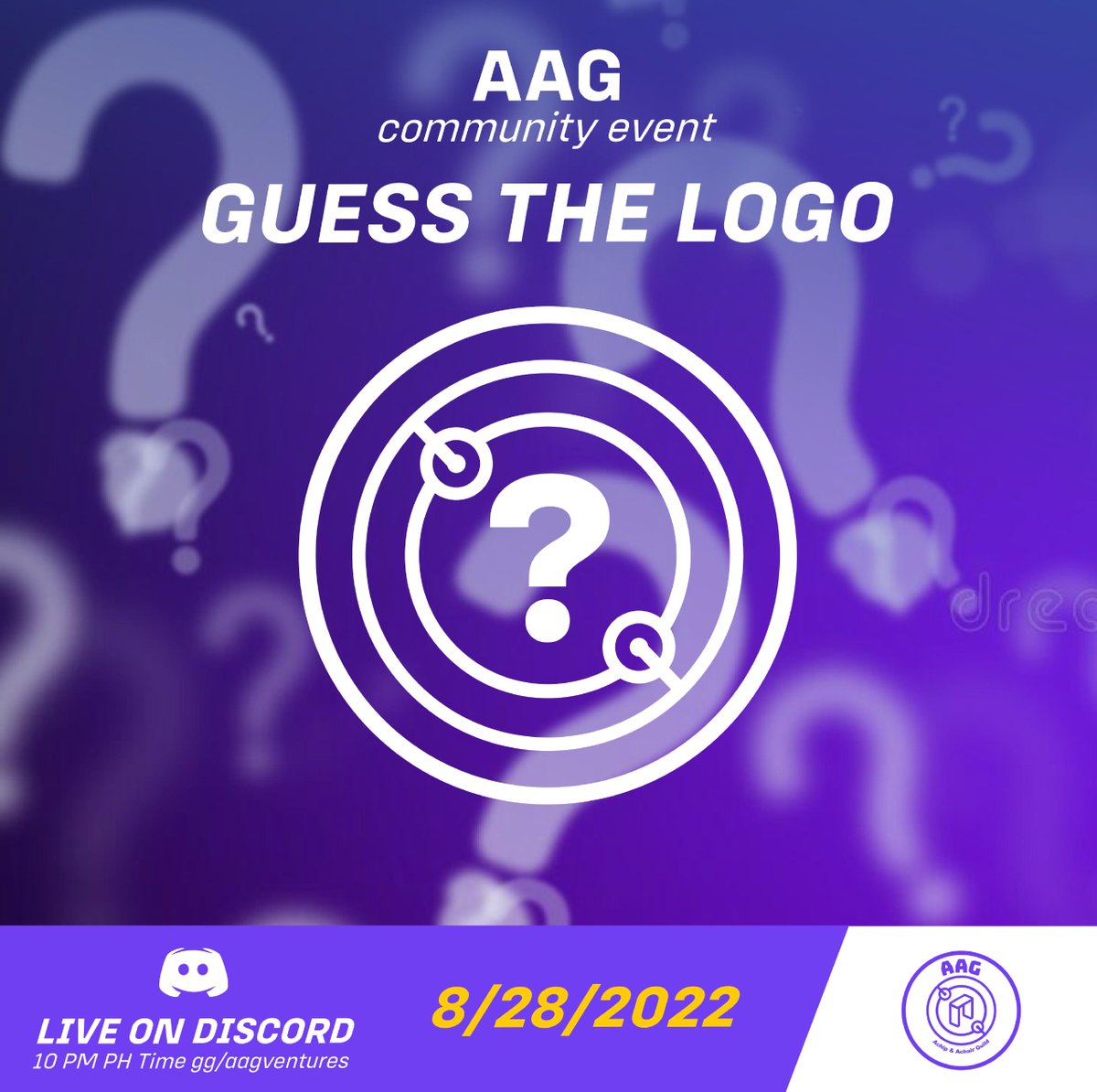 SaakuruGames's tweet photo. Hmm, I wonder how many Logos you can guess on Sunday! Me? I guess 12? How about you?

AAG Community Event: Guess the Logo!
A player with the most number of guesses wins.

See you all on Sunday 8-28-2022 and Meet our new awesome members from Adrena Guild.

#LFG #WAGMI https://t.co/HeONttm8ix