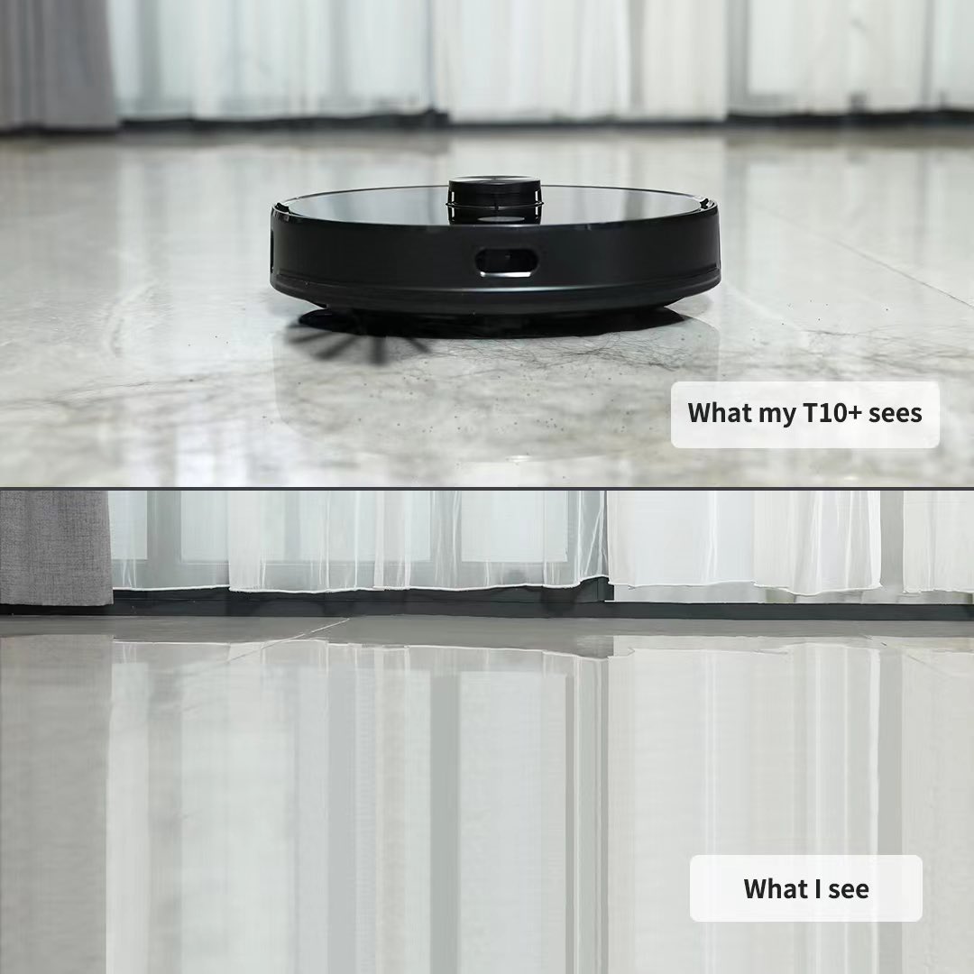 Airrobo3's tweet photo. What I see vs. what my T10+ sees 😁. Capture the debris from any nook and cranny! 😱
#vacuum  #technology #innovation #mopping #smarthome 
https://t.co/gz0WDabZVP https://t.co/YWNACIzaIa