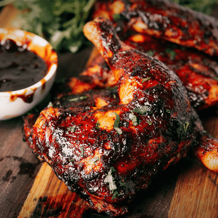 DreamyTechGirl's tweet photo. Bourbon Glazed Smoked Chicken Quarters!
recipe @ https://t.co/mArvO0RYQ2 https://t.co/SKsvusa5UQ