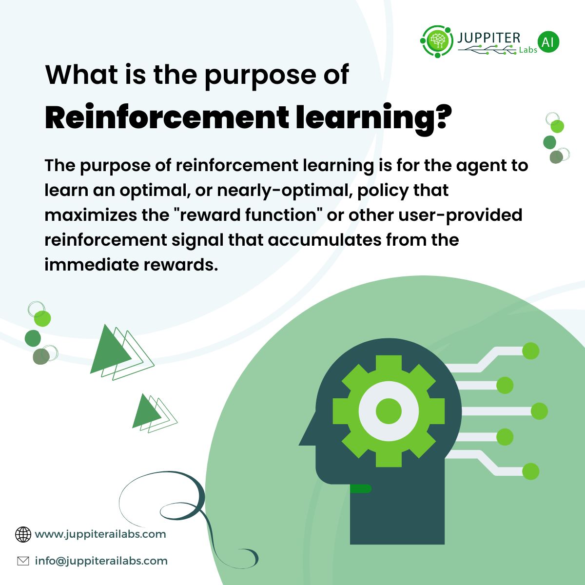 JuppiterL's tweet image. The “reinforcement” in reinforcement learning refers to how certain behaviors are encouraged, and others discouraged.
Connect with us to know more about our services bit.ly/3wFquxf

#reinforcementlearning #reinforcementlearningalgorithm #reinforcementlearningmodels