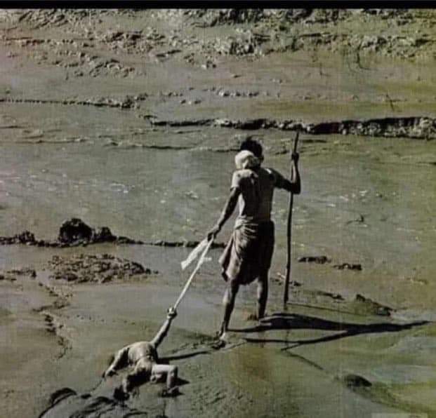Muhamma70683845's tweet photo. In my view, the most bitter and painful picture in history, in which an old father is pulling the body of his young child out of the flooded area with a rope due to the lack of strength in his arms.۔
⁧#ملکی_سیاست_ختم_کرو_سیلاب_زدگان_کی_مدد_کرو⁩ https://t.co/sBmpovAGBs