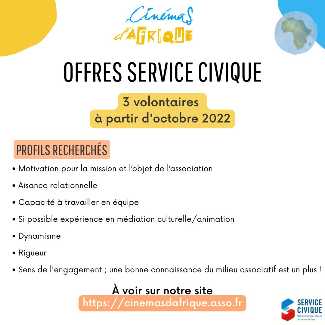 Association Cinémas et Cultures d'Afrique tweet media