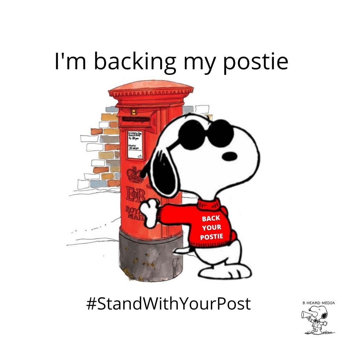 bheardmedia's tweet photo. Solidarity with 115,000 postal workers forced to take strike action ❤️

#BackYourPostie ❤️📮
#StandWithYourPost ✅️
#EnoughIsEnough ⬅️ https://t.co/IIJWr6PR6r