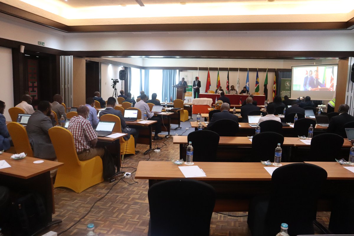 ICPAC_RICCAMA's tweet photo. High-level ministerial meeting on the endorsement of the #IGAD Regional Climate Change Strategy is currently in progress with Ministers of the Environment, technical experts, IGAD &amp; other partners in attendance to deliberate &amp; review the strategy prior to endorsement @UEaDjibouti https://t.co/UAOAMiACY3