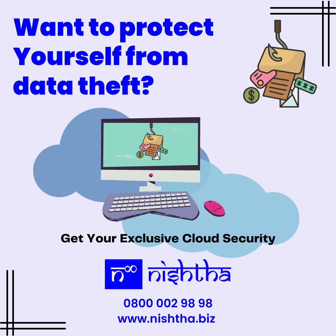 nishthabiz's tweet photo. Want to protect Yourself from data theft? Get Your Exclusive Cloud Security.
Contact Us | https://t.co/B1TD42Lhhx
#NishthaBiz #DigitalSecurity #EmailEncryption #MalwareAttack #RansomwareAttack #PhishingAttack #MaliciousURL #DataTheft https://t.co/TVwf6tnbvW