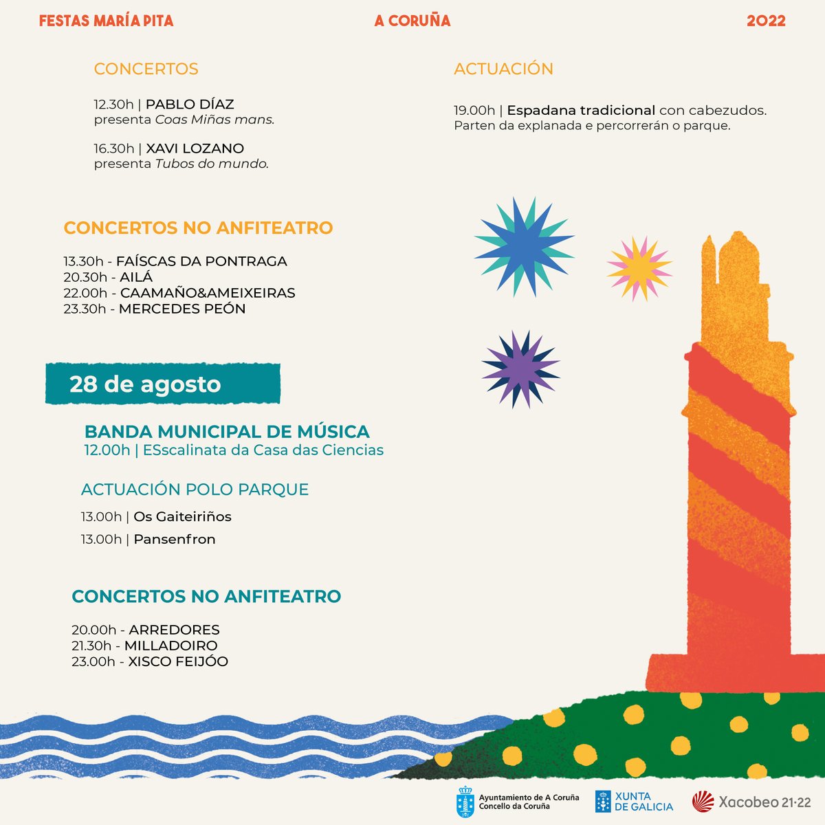 IMOS‼️ Mañá sábado ás 20.30h AILÁ na Romaría Parque Santa Margarida dentro das Festas de María Pita. Vide a bailar‼️ #aila #romaria #festas #acoruña #coruña #festasmariapita