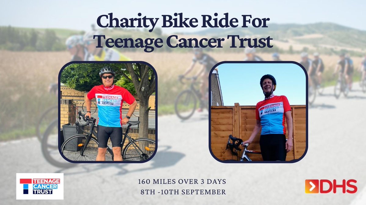 We're cycling in aid of Teenage Cancer Trust. Starting at our offices in Chorley, 160 miles to National Shower Spares in Gloucester.  

Follow us for updates along the way! Please click this link to donate: justgiving.com/fundraising/ci…

<a href="/NatShowerSpares/">NationalShowerSpares</a> <a href="/TeenageCancer/">Teenage Cancer Trust</a> <a href="/CityPlumbingUK/">City Plumbing UK</a>