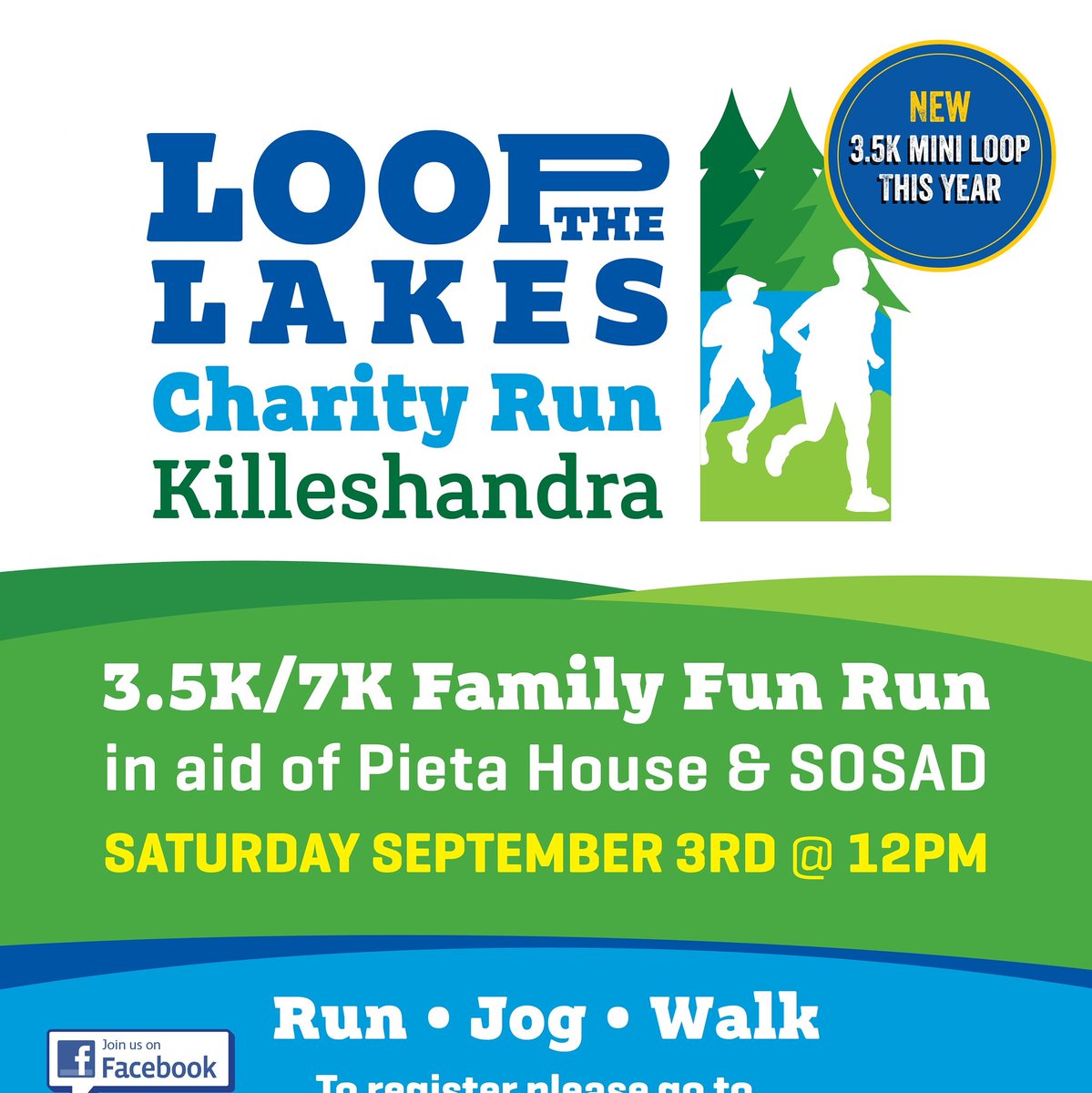 LoopTheLakes's tweet image. 1st Prize: 500.00 cash sponsored by Ciaran Burns & Associates
2nd Prize: 250.00 cash sponsored by Phair and Co. Tax and Business Advisors
3rd Prize: Premium Valeting Package sponsored by Clean Machine Valeting and Detailing.
Enter online to enter draw.