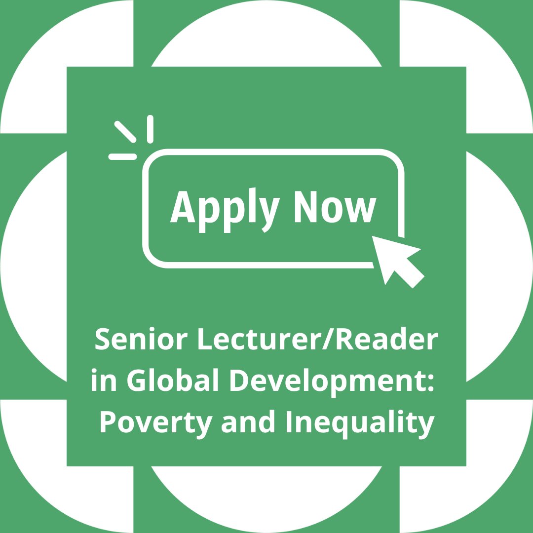 GlobalDevInst's tweet photo. 📢 Last chance to apply 📢
 
We're looking for a Senior Lecturer/Reader in Poverty and Inequality to join us 

The role is permanent and starts from 1 December 2022
 
Closing date: 30/09/2022

Full information and how to apply ➡️ https://t.co/NghKlK9cOq https://t.co/oCIinFJGWH
