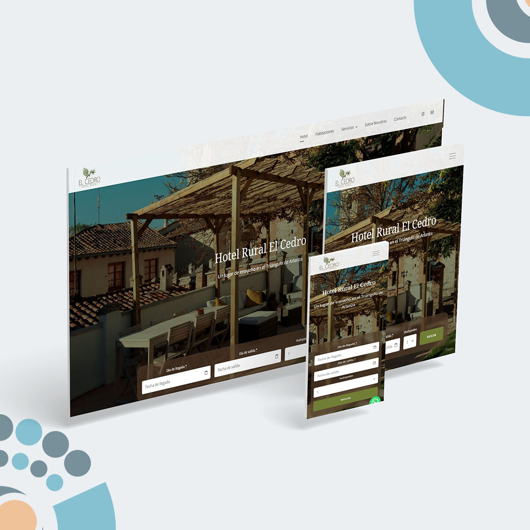 enigmoes's tweet photo. Despedimos la semana enseñando otro proyecto nuevo. Se trata del sitio web para🌲Hotel Rural El Cedro🌲 ubicado en Lerma. Además de su pagina web, se ha diseñado su imagen corporativa. #desarrollo #diseñoweb #Logodesigner #logodesign #web #hotel https://t.co/qXDWikJCYb
