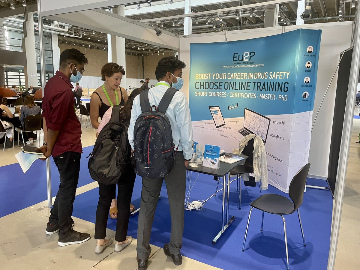 karine_palin's tweet photo. #Eu2P team is happy 😃 to be at #ICPE2022 in #Copenhagen. Come and visit us to know about our #online #pharmacoepi and #pharmacovigilance #training 👨🏽‍🎓👩‍🎓🧑🏿‍🎓 https://t.co/BdesrbYvIZ