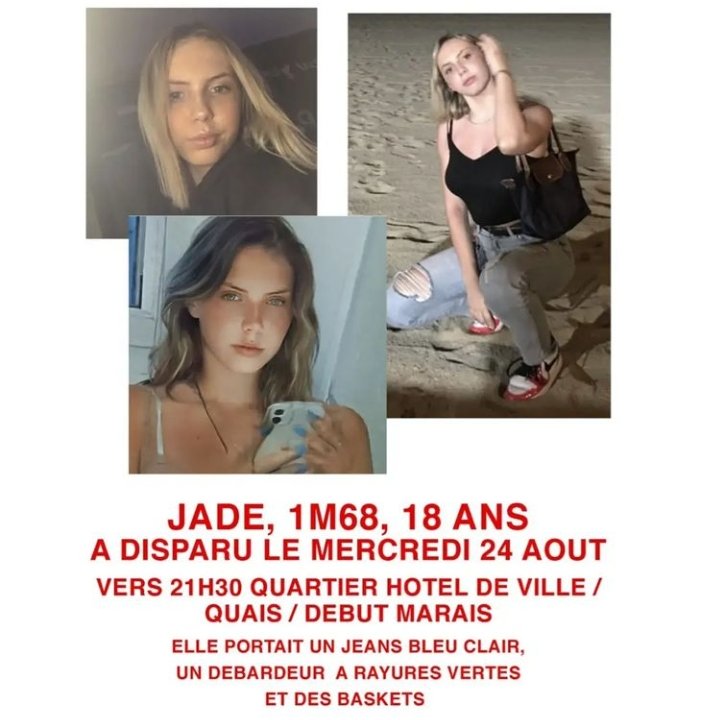 Disparition inquiétante 
La maman de Jade a besoin de nous tous pour retrouver Jade.
#paris