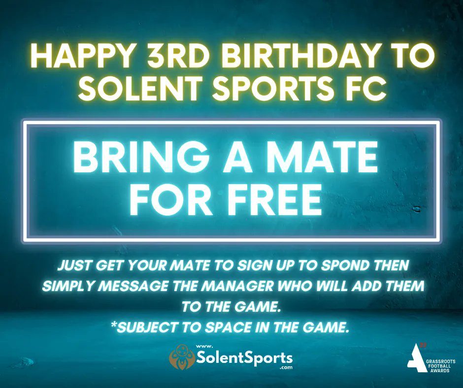 Everybody loves Friday Football and tonight’s the last chance for you to bring a mate down for free. 
Because of the bank holiday we’ve got spaces available at most venues so come and have a kick about with us. ❤️⚽️
#football #hamble #havent #fareham #chichester #winchester.