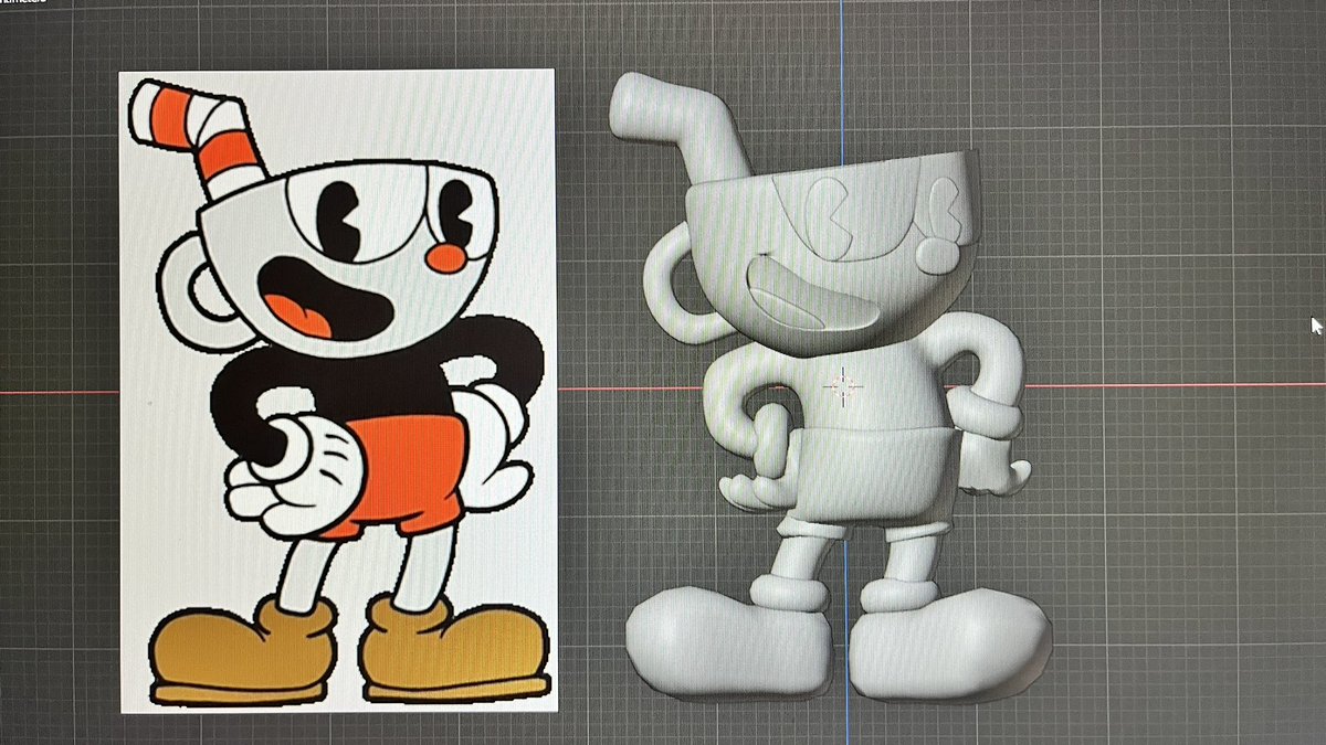 janice_journal's tweet photo. Some modeling practice :) #blendercommunity #lowpoly #blender3d #cuphead https://t.co/2vwxVqgvlU