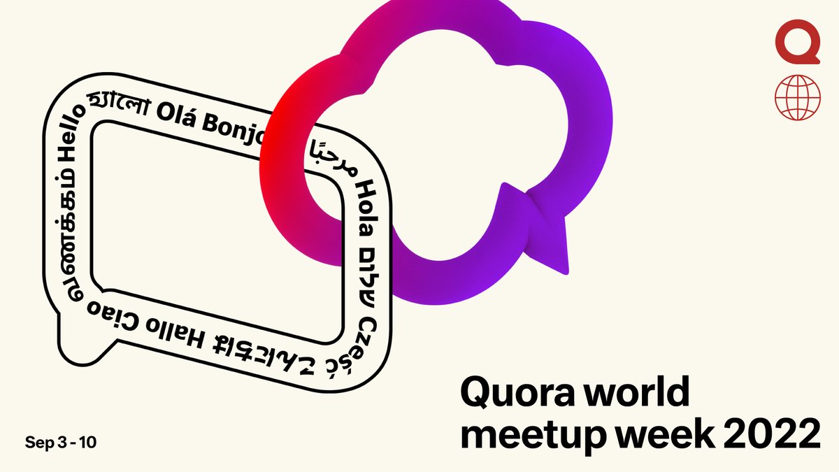 മലയാളം Quora ആഗോള മീറ്റപ്പ് സെപ്റ്റംബർ 4-ന് വൈകുന്നേരം 5 മണിക്ക് (ഇന്ത്യൻ സമയം) നടക്കും.

മീറ്റപ്പിൽ പങ്കെടുക്കാൻ,ഈ ഗൂഗിൾ ഫോമിൽ പൂരിപ്പിക്കേണ്ടതുണ്ട്: bit.ly/3Re2rwQ 
 
ഉടൻ രജിസ്റ്റർ ചെയ്യു!