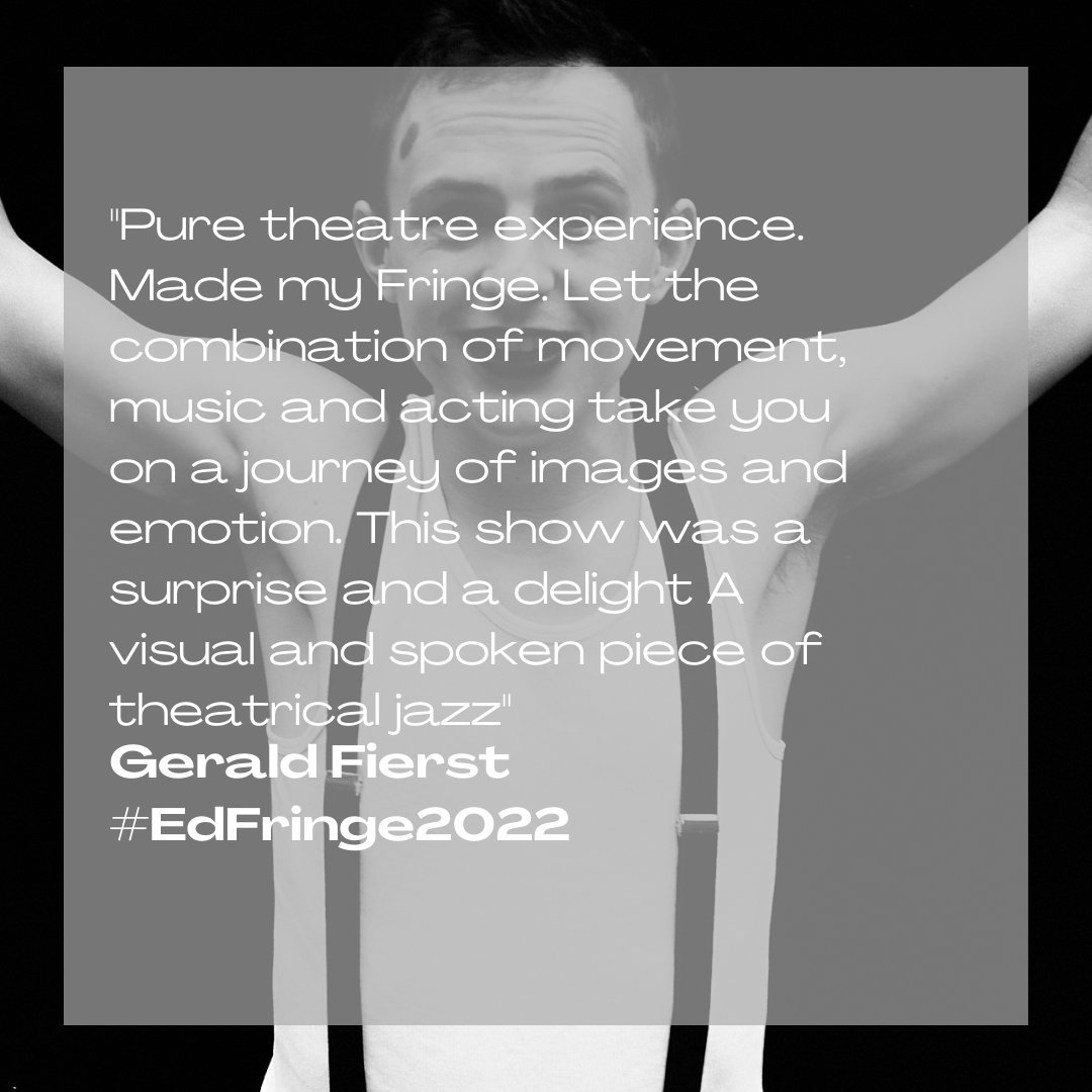 Cameron___Cook's tweet photo. #AudienceReview: Gerald Fierst 

#ITALL Final #EdFringe2022 today in the Powder Room #AssemblyFest at 17:10 tickets: https://t.co/7ooXWufKlW

#Edinburgh #NewWriting #Theatre #Comedy #Original #FridayFeeling #FlashbackFriday #FringeCommunity #WritingCommunity https://t.co/OTEO5b2ENm