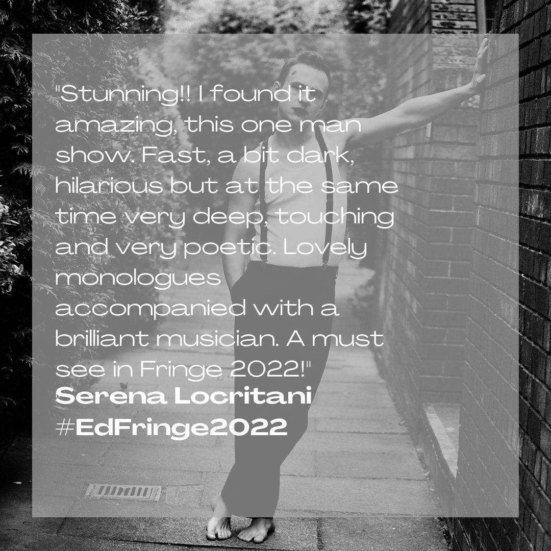 Cameron___Cook's tweet photo. #AudienceReview: Serena Locritani  

#ITALL Final #EdFringe2022 today in the Powder Room #AssemblyFest at 17:10 tickets: https://t.co/7ooXWufKlW

#Edinburgh #NewWriting #Theatre #Comedy #Original #FridayFeeling #FlashbackFriday #FringeCommunity #WritingCommunity https://t.co/rx1iEobmgP