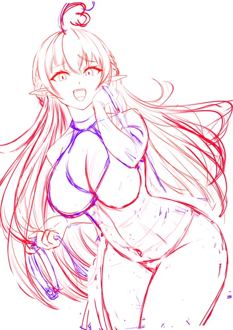 wip今回もラフが多いぜ!! 