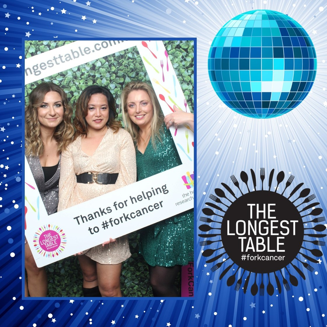 hosp_research's tweet photo. Flashback Friday! 🤩🤩
Last Friday teams from across The Hospital Research Foundation Group came together to host our very own Longest Table event to #ForkCancer!

#TheLongestTable #CancerFundraiser #CancerResearch #ThemeParty #DiscoTheme #WorkParty #PhotoBooth https://t.co/TrhUtfQ45A