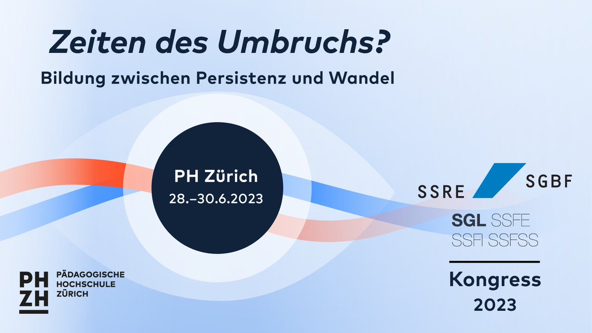 Der Jahreskongress 2023 der SGBF und der SGL findet vom 28. – 30. Juni 2023 an der #PHZH unter dem Titel «Zeiten des Umbruchs? Bildung zwischen Persistenz und Wandel» statt. Mehr Informationen gibt es hier: persistence-and-change2023.ch.