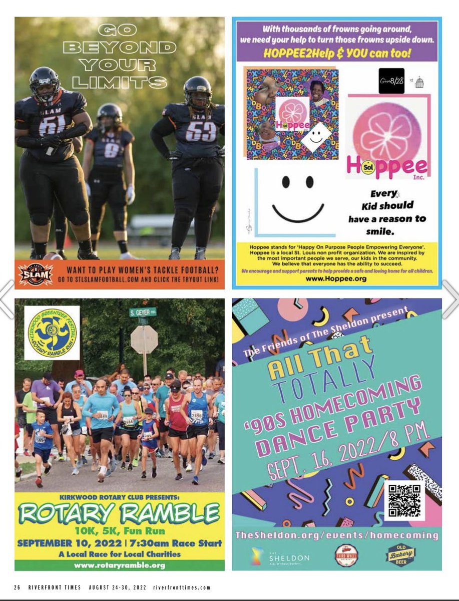 ShekelaBester's tweet photo. 🔊CHECK OUT Pg. 26📢 in the @RiverfrontTimes 
🌸🌸🌸🌸🌸🌸🌸🌸
HOPPEE @hoppee_inc 🌸🌸🌸🌸🌸🌸🌸🌸
#onamission 

Click link below ⬇️⬇️⬇️⬇️⬇️⬇️⬇️
Riverfront Times, August 8, 2022 https://t.co/Wta2xodOur via @issuu 
📰📰📰📰📰📰📰📰

#hoppeefriday #share #hoppee2help #TalkThatTalk https://t.co/XQUYeR6zAn