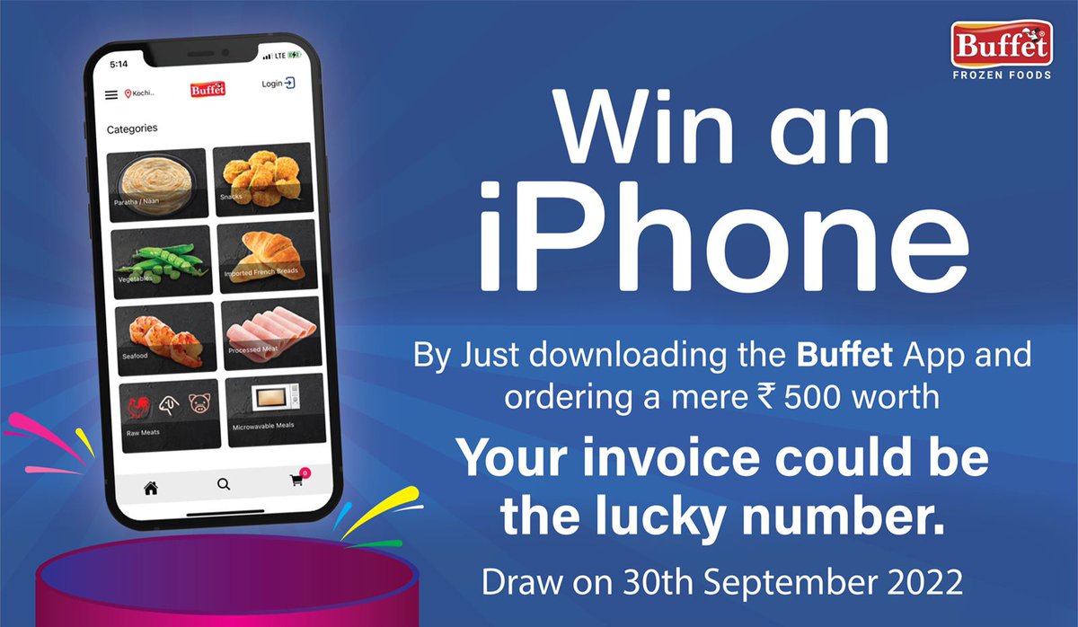 Buffet_Foods's tweet photo. We are excited to announce our newly Launched App
Please click the link below to download the new Buffet App.
Android: https://t.co/OzgcSg0MdW
Iphone: https://t.co/PeQYWqi8jK
Use coupon code BUFF25 to get 25% off on your first purchase through the app.
#Download #app #win https://t.co/NxgzKshVo9