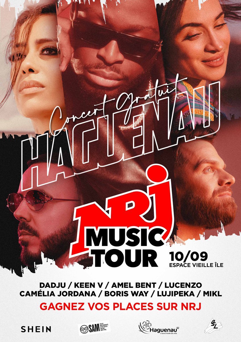 🫶🏻 Le plus grand concert gratuit d’Alsace est de retour à <a href="/VilledeHaguenau/">Ville de Haguenau</a> le 10/09 ! Vous serez 15 000 pour voir vos stars NRJ préférées sur scène ! Gagnez vos places sur NRJ #NMTHaguenau