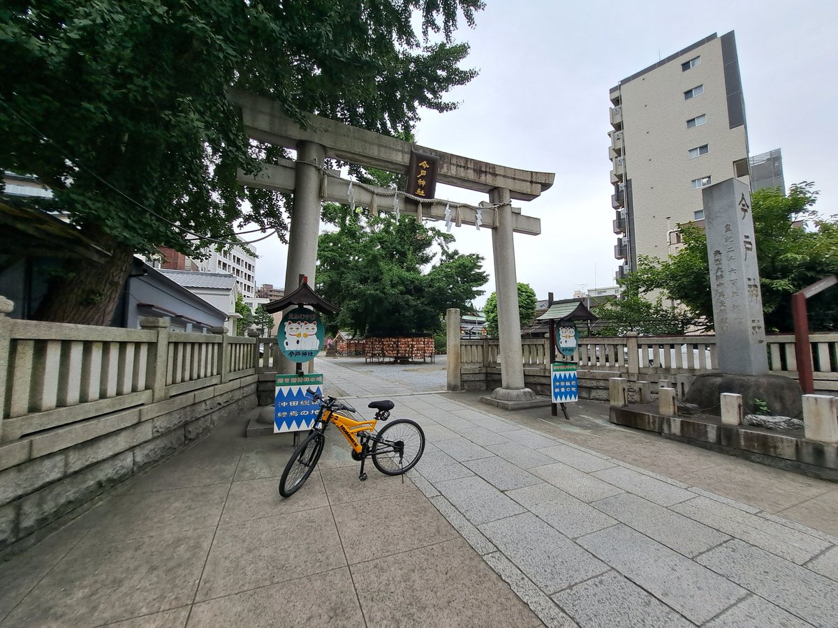 msnh20200214's tweet photo. 縁結びの神様で有名な今戸神社へ
ここは、招き猫発祥の地とも言われています。
スカイツリーからも近いので浅草、スカイツリー観光の際によってみてはいかがでしょうか？
#今戸神社 #東京サイクリング #サイクリング好きな人と繋がりたい #マウンテンバイク初心者 #マウンテンバイクのある風景 https://t.co/g8ur4Fcl0a