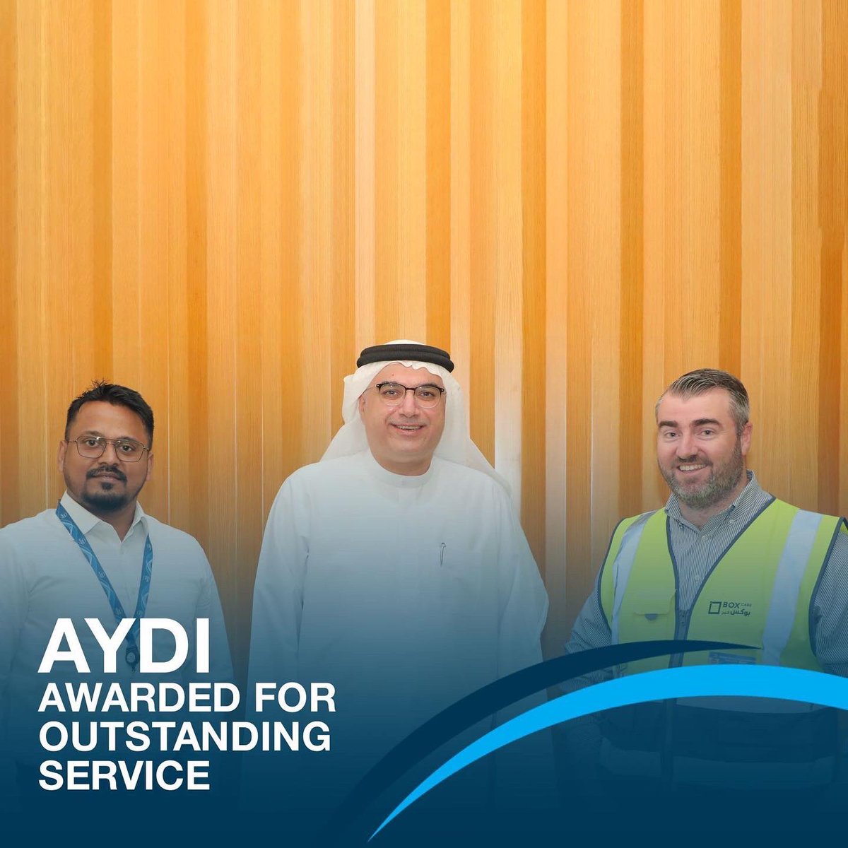 weoneservices's tweet photo. Proud of our #AYDI team working with Box Care, our assigned staff were awarded for best-performing employees in the presence of Christopher Walker, General Manager - Box Care, and Ibrahim Al Janahi, Director – Corporate Services, World Security
#WorldSecurity #Manpower #UAE https://t.co/EJFbBgFvCa