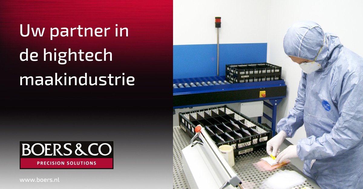 BoersCoGroup's tweet photo. Wist je dat Boers &amp; Co als eerste en enige bedrijf in Nederland haar productieprocessen zo beheersbaar heeft gemaakt dat de reinheid, de cleanliness, standaard Grade 2 voldoet?

#maakindustrie #boersco #climateworks #techniek #hightech #automation

https://t.co/5xAxIPae0J https://t.co/i0FdzUCt0B