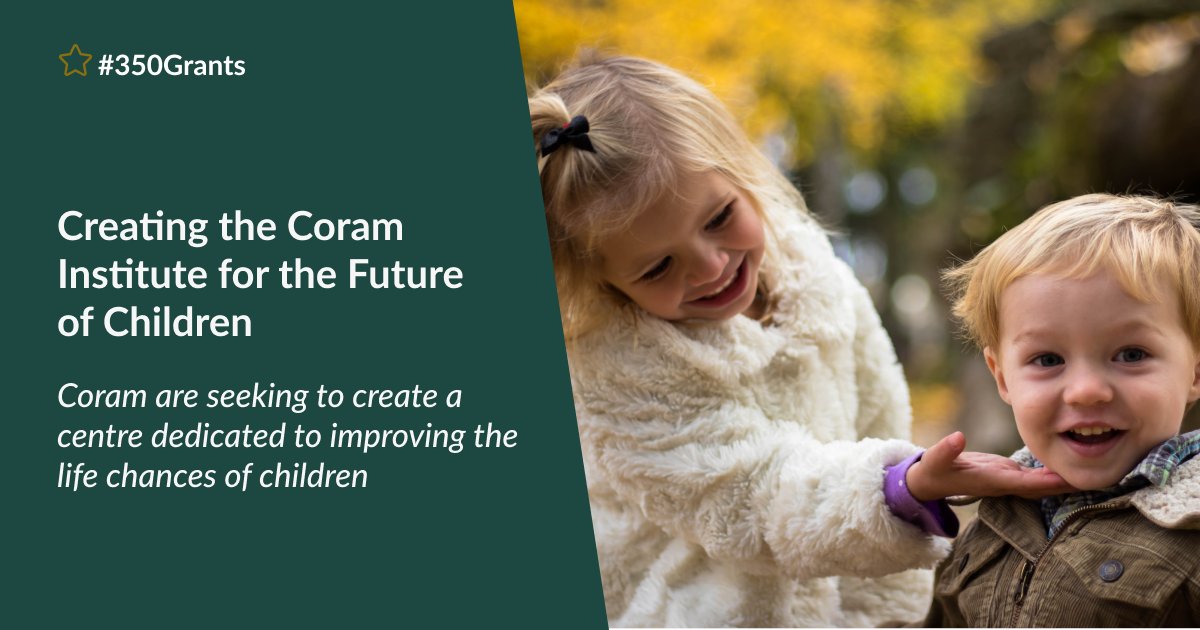 Children’s rights have come a long way since <a href="/Coram/">Coram</a> was founded in 1739. Henry Hoare ‘the Magnificent’ was a governor of Coram’s original Foundling Hospital. We are delighted to share that they have received one of our ‘350 grants’.

Learn more: bit.ly/3AAwmtW #350Years